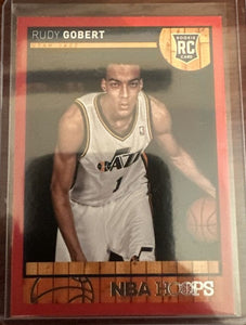 Rudy Gobert 2013 2014 NBA Hoops RED Parallel Series Mint Rookie Card #287