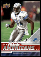 Calvin Johnson 2009 Upper Deck Draft Edition All Americans Series Mint Card #288
