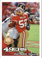 Patrick Willis 2010 Topps Series Mint Card #405
