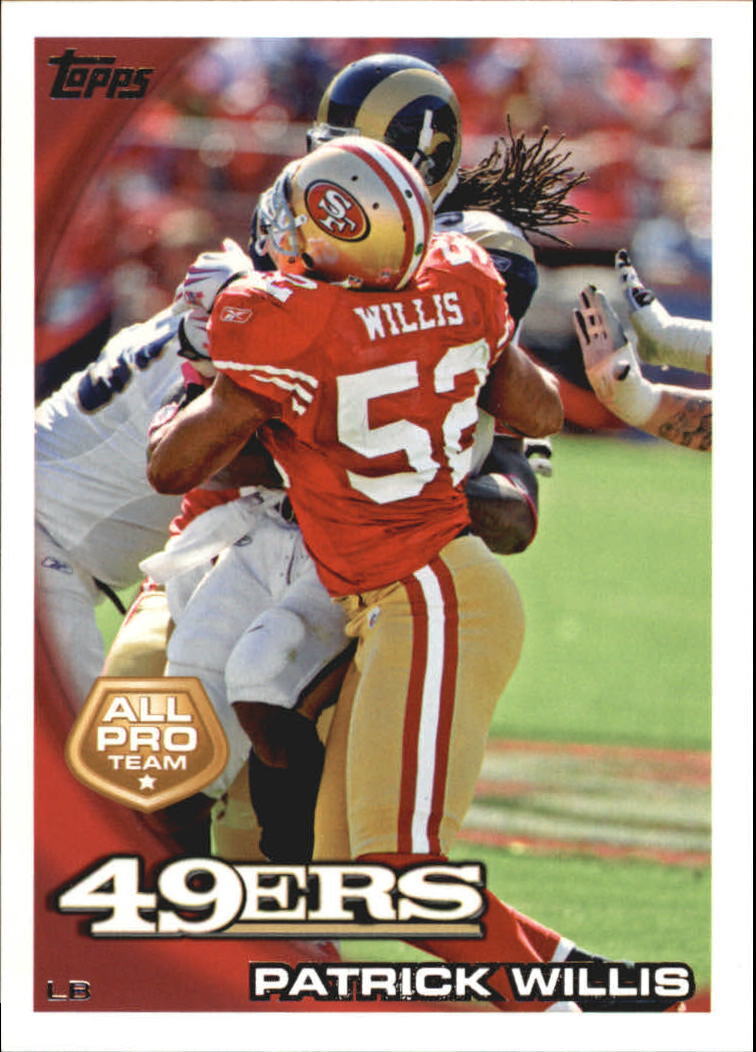 Patrick Willis 2010 Topps Series Mint Card #405