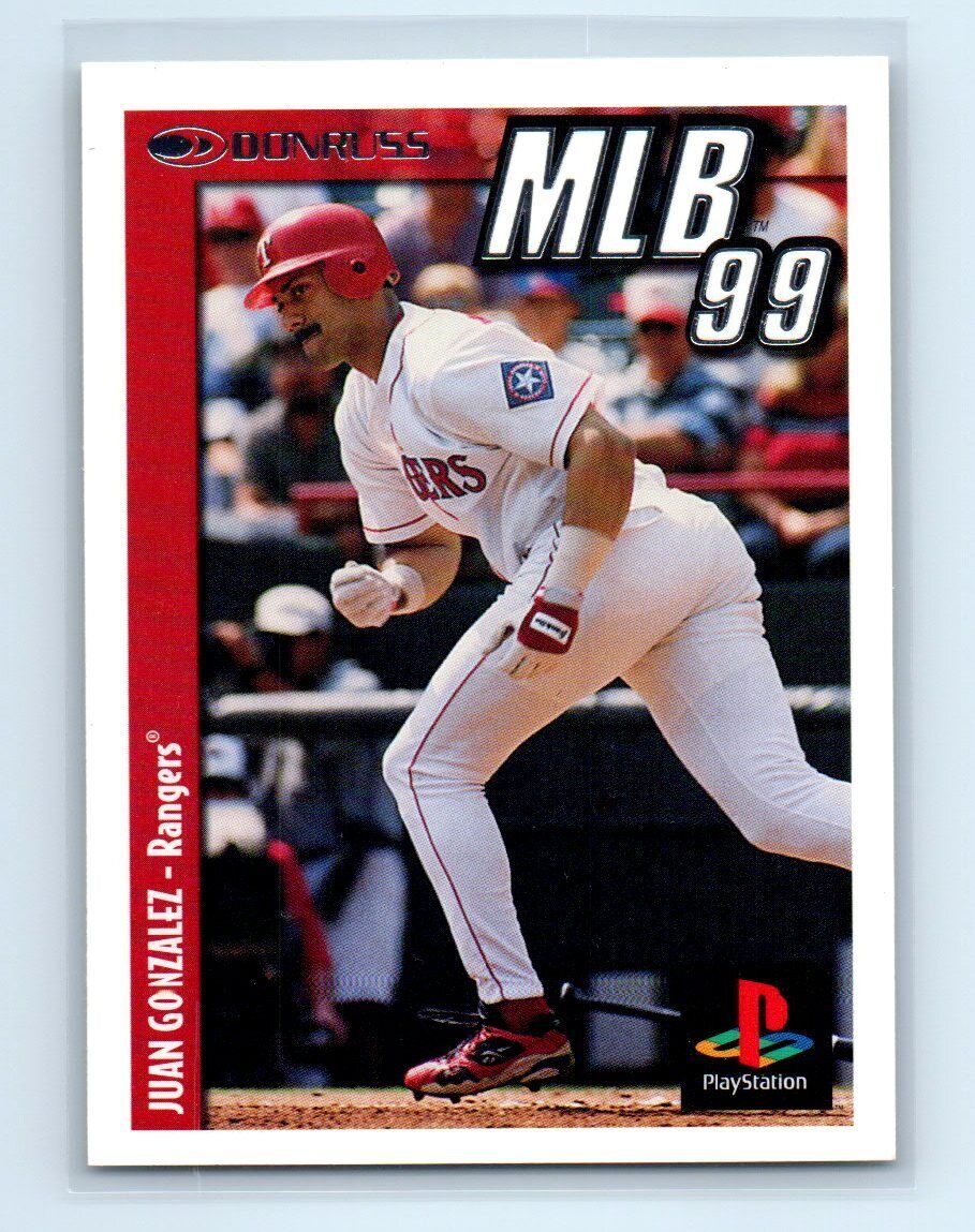 Juan Gonzalez 1998 Donruss PlayStation MLB '99 Sweepstakes Series Mint Card #16