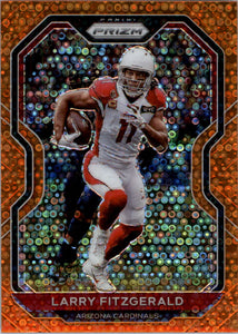 Larry Fitzgerald 2020 Panini Prizm Orange Laser Series Mint Card #263