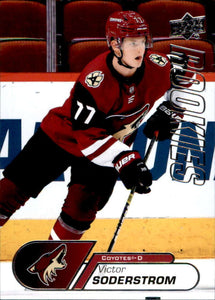Victor Soderstrom 2020 2021 Upper Deck NHL Star Rookies Card #17