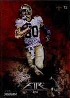 Jimmy Graham 2014 Topps Fire Flame Foil Series Mint Card #50
