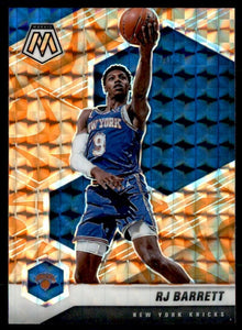 RJ Barrett 2020 2021 Mosaic Orange Reactive Prizm Series Mint Card #68