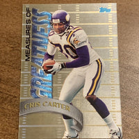 Cris Carter 1998 Topps Measures of Greatness Series Mint Card #MG11