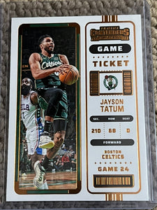 Jayson Tatum 2022 2023 Panini Contenders Game Ticket Bronze Series Mint Card #10