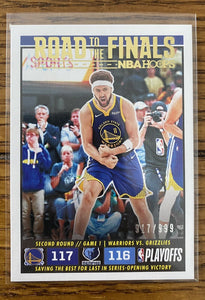 Klay Thompson 2022 2023 NBA Hoops Road to the Finals Second Round Series Mint Card #45  Only 999 Made