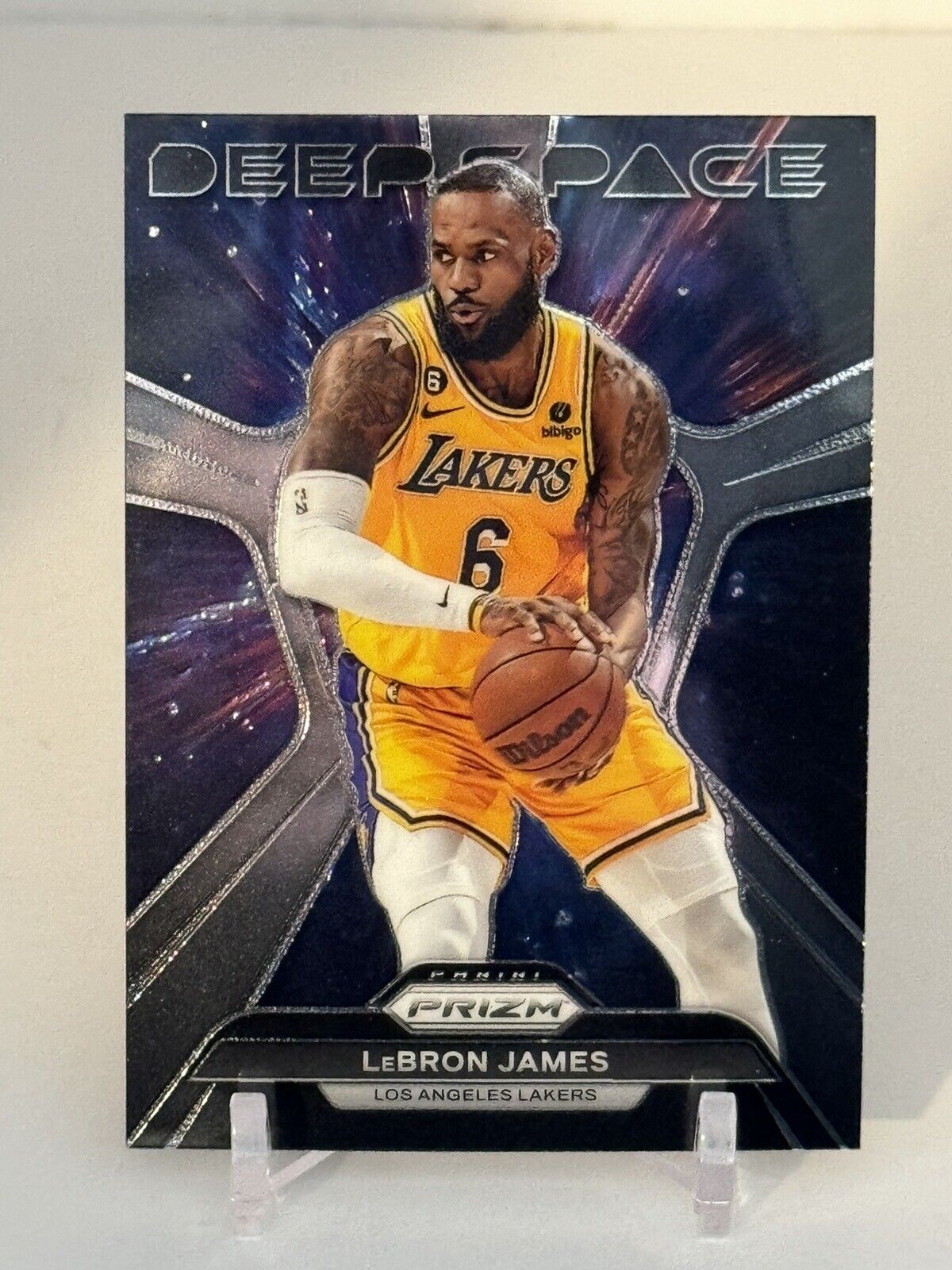 Labron Card LeBron James 2023 2024 Panini Prizm Deep Space Series Mint Card #7 ...