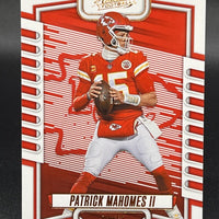 Patrick Mahomes II 2023 Panini Absolute Bronze Foil Series Mint Card #3