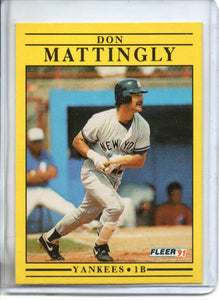 Don Mattingly 1991 Fleer Series Mint Card #673