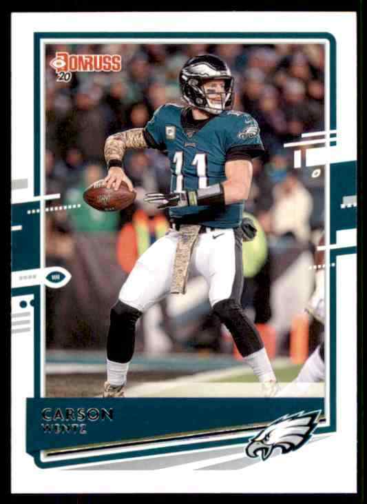 Carson Wentz 2020 Donruss Series Mint Card #205