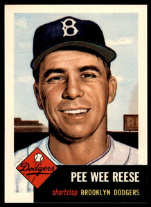 Pee Wee Reese 1991 Topps 1953 Archives Series Mint Card  #76