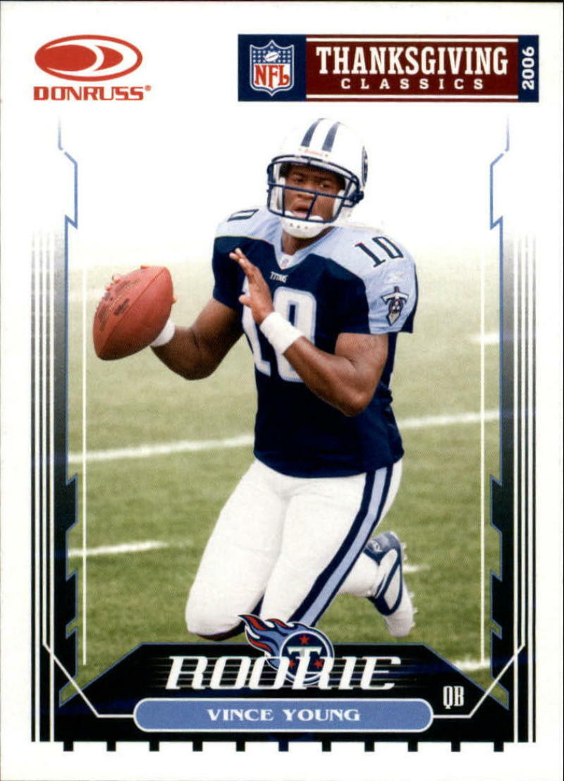 Vince Young 2006 Donruss Thanksgiving Classic Series Mint ROOKIE Card #TN1