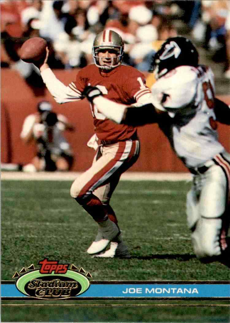 Joe Montana 1991 Stadium Club Series Mint Card #327