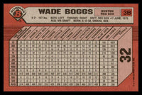 Wade Boggs 1989 Bowman Series Card #32
