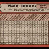 Wade Boggs 1989 Bowman Series Card #32