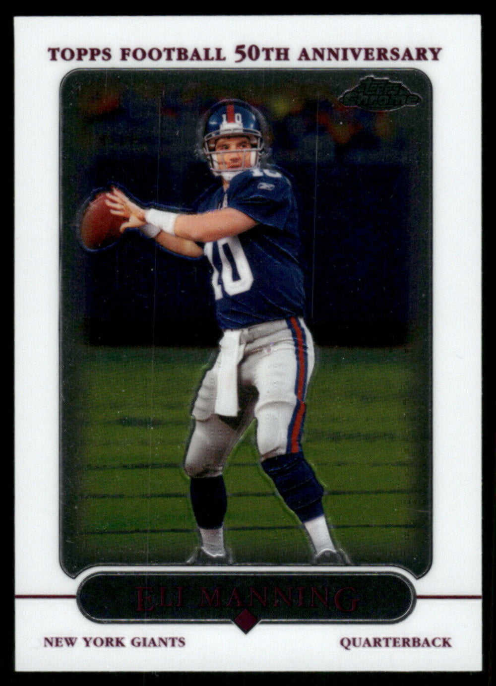 Eli Manning 2005 Topps Chrome Series Mint Card #36