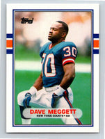 Dave Meggett 1989 Topps Traded Series Mint Rookie Card #67T
