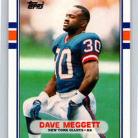Dave Meggett 1989 Topps Traded Series Mint Rookie Card #67T