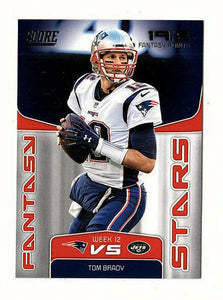 Tom Brady 2019 Score Fantasy Stars Series Mint Card #FS-20