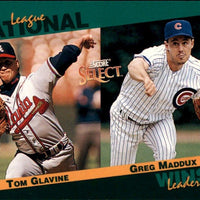 Tom Glavine and Greg Maddux 1993 Score Select Stat Leaders Series Mint Card #88