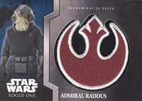 Admiral Raddus Rogue One Mission Briefing Squad Patch Card #4
