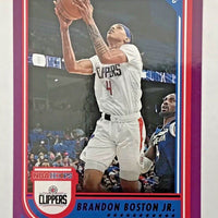 Brandon Boston Jr. 2022 2023 Panini Hoops Purple Series Mint Rookie Card #185