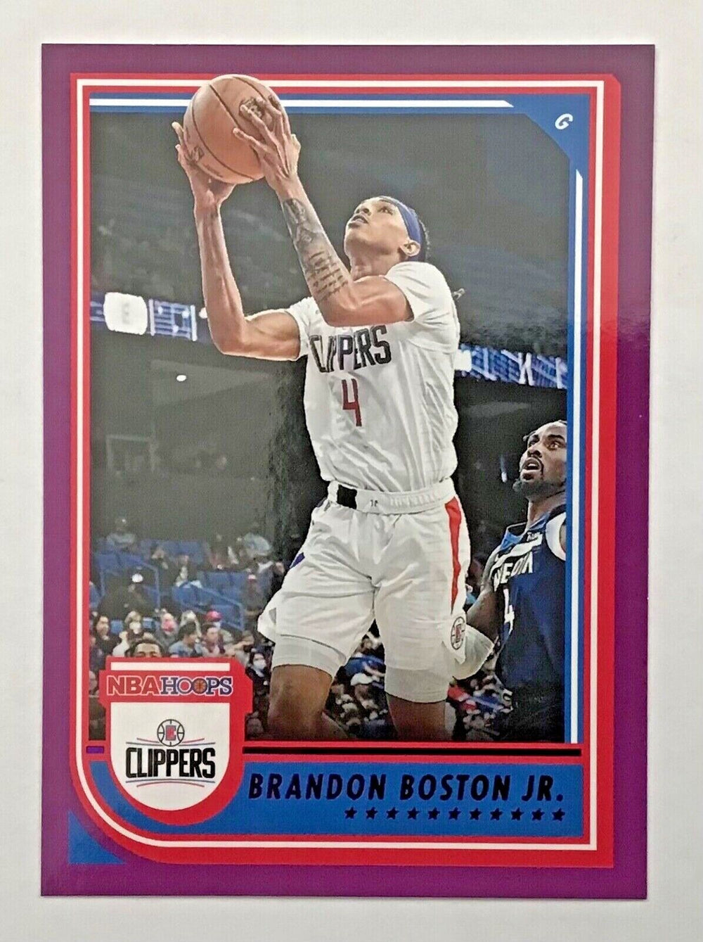 Brandon Boston Jr. 2022 2023 Panini Hoops Purple Series Mint Rookie Card #185