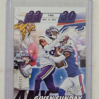 Justin Jefferson 2023 Panini Prestige Any Given Sunday Purple Series Mint Insert Card #AGS-10