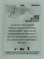Jose Altuve 2018 Topps Update An International Affair Series Mint Card #IA-46
