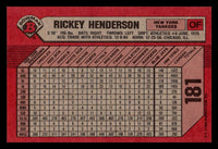 Rickey Henderson 1989 Bowman Series Card #181

