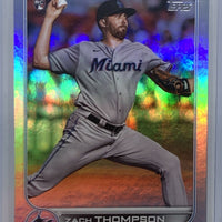 Zach Thompson 2022 Topps Silver Foil Series Mint Rookie Card #227