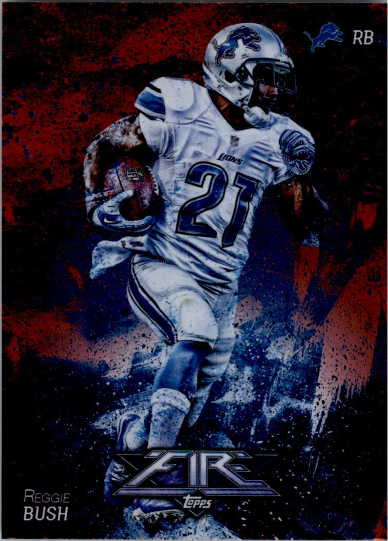 Reggie Bush 2014 Topps Fire Flame Foil Series Mint Card #82