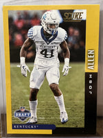 Josh Allen 2019 Score Gold NFL Draft Series Mint Rookie Card #DFT-12
