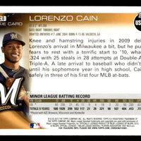 Lorenzo Cain 2010 Topps Update Series Mint Card #US-173