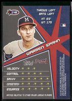 Warren Spahn 2001 Topps Stars Series Mint Card #148
