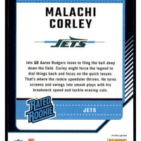 Malachi Corley 2024 Donruss Optic Purple Shock Series Mint Rookie Card #270