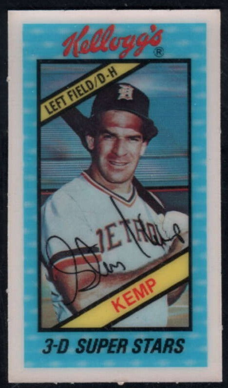 Steve Kemp 1980 Kellogg's Cereal 3D Mint Card #33