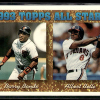 Albert Belle and Barry Bonds 1994 Topps All Stars Series Mint Card #390