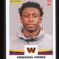 Emmanuel Forbes 2023 Panini NFL Sticker and Card Collection Rookie Card #84