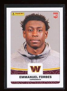Emmanuel Forbes 2023 Panini NFL Sticker and Card Collection Rookie Card #84