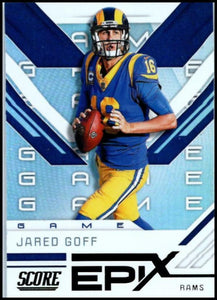Jared Goff 2019 Score Epix Game Series Mint Card  #EG-1