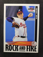 Tom Glavine 1997 Score Pinnacle Rock And Fire Series Mint Card #528
