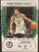 Jayson Tatum 2022 2023 Panini Contenders Game Night Ticket Series Mint Card #2
