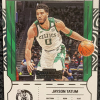 Jayson Tatum 2022 2023 Panini Contenders Game Night Ticket Series Mint Card #2