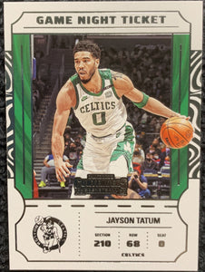 Jayson Tatum 2022 2023 Panini Contenders Game Night Ticket Series Mint Card #2