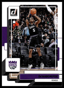 De'Aaron Fox 2022 2023 Panini Donruss Mint Card #138