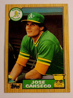 Jose Canseco 1987 Topps Series Mint Card #620
