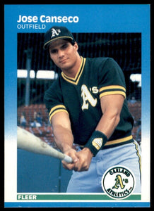 Jose Canseco 1987 Fleer Series Mint Card #389